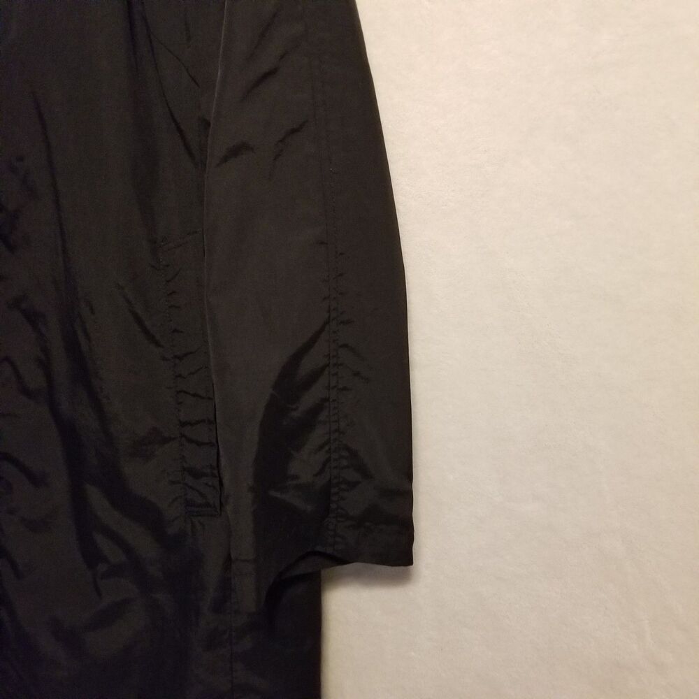 Columbia XL Jacket Black Nylon Mid Length Lined Weather Resistant Classic Basic - Picture 2 of 9